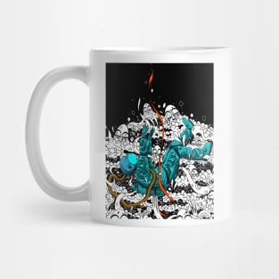 The Falling Astronaut (Blue) Mug